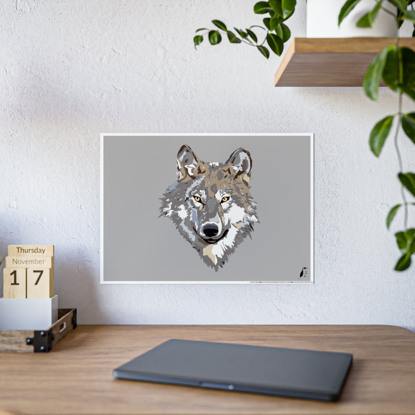 Gloss Posters: Wolves Lite Grey