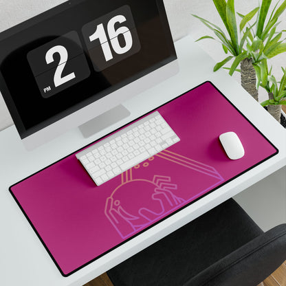 Desk Mats: Bowling Pink