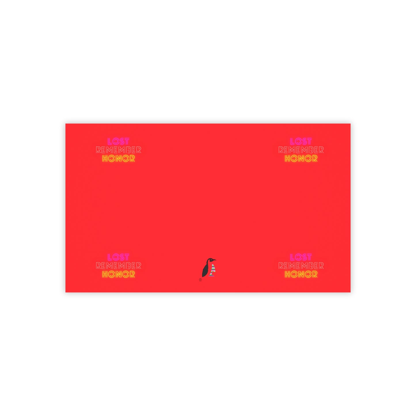 Post-it® Note Pads: Lost Remember Honor Red