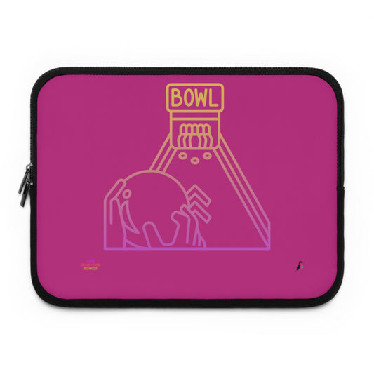 Laptop Sleeve: Bowling Pink