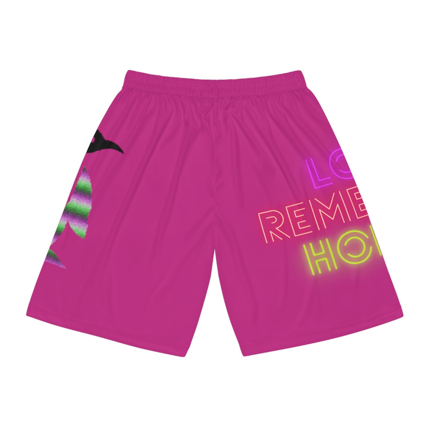 Basketball Shorts: Lost Remember Honor Pink