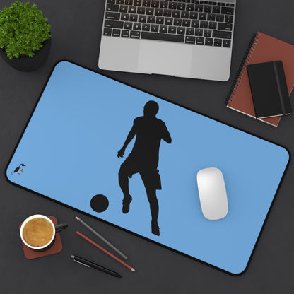 Desk Mat: Soccer Lite Blue