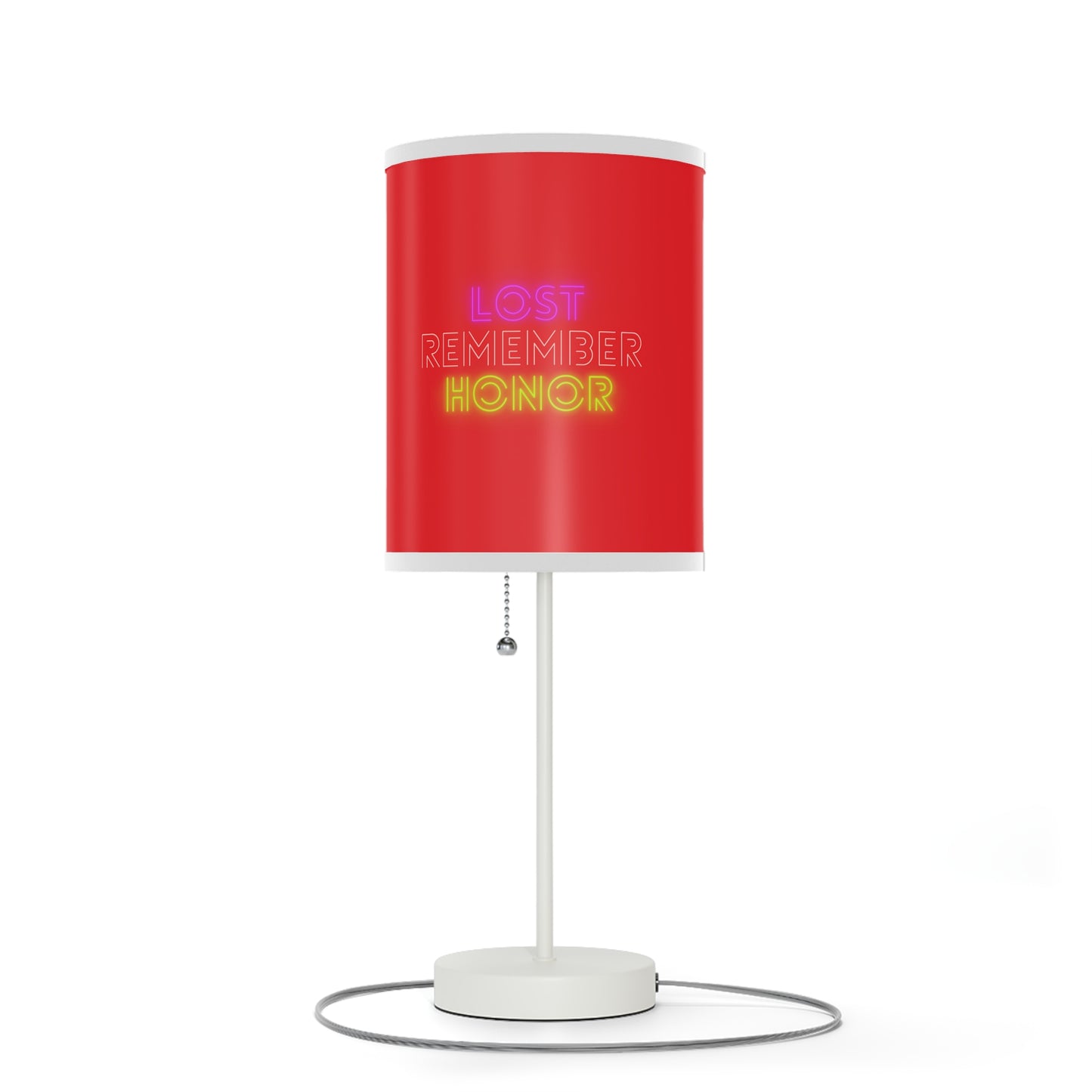 Lamp on a Stand, US|CA plug: LGBTQ Pride Red 