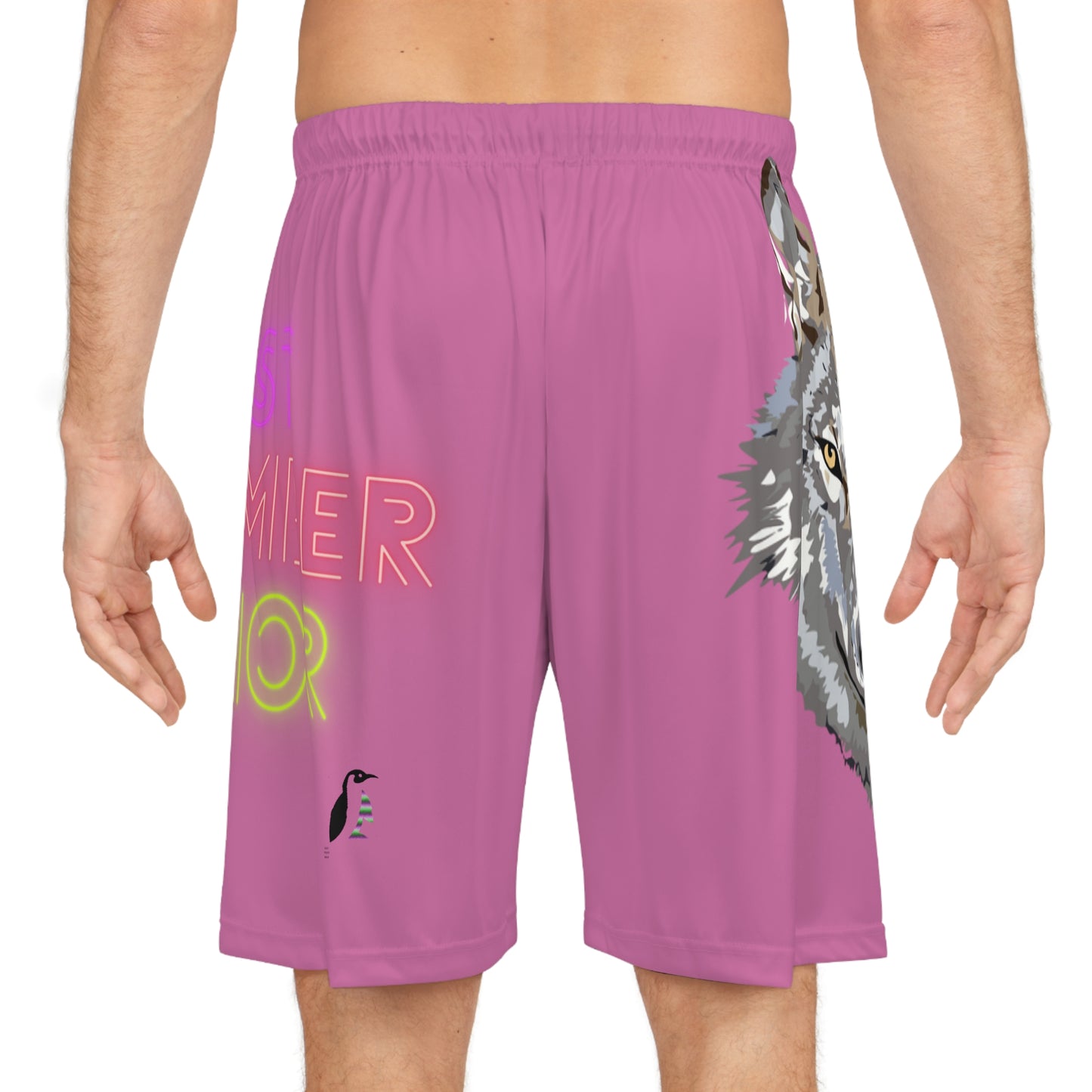 Basketball Shorts: Wolves Lite Pink