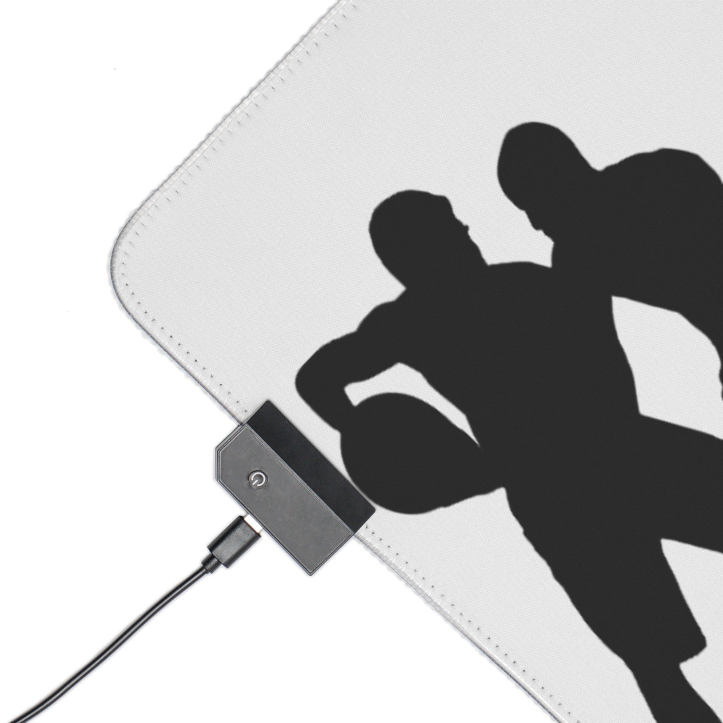 LED Gaming Mouse Pad: Basketball White