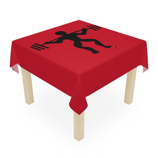 Tablecloth: Weightlifting Dark Red