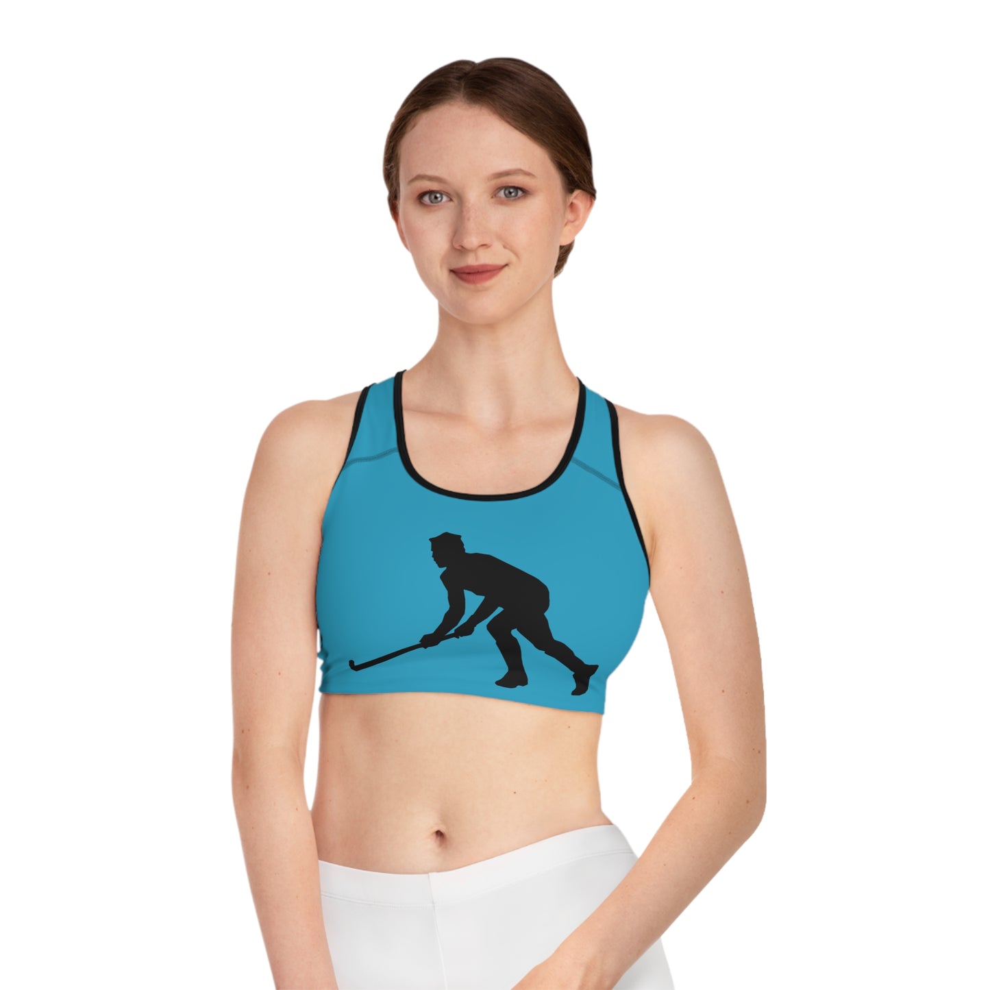 Sports Bra: Hockey Turquoise