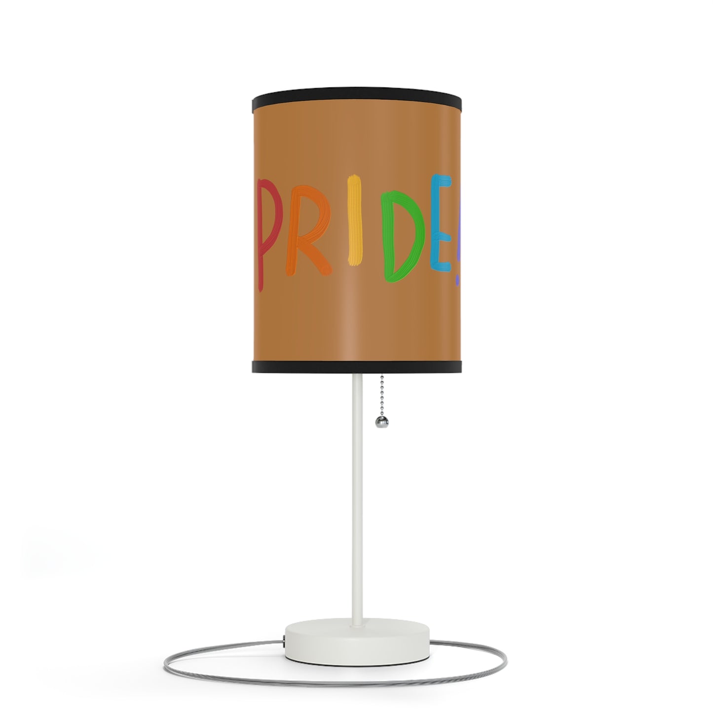 Lamp on a Stand, US|CA plug: LGBTQ Pride Lite Brown