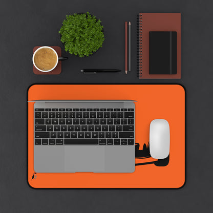 Desk Mat: Racing Orange