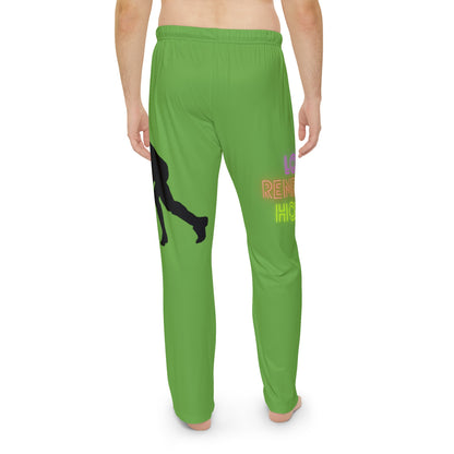 Men's Pajama Pants: Hockey Green