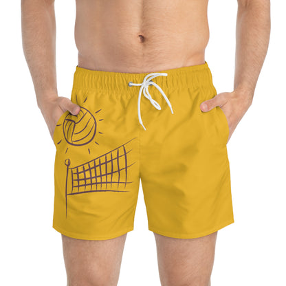 Swim Trunks: Volleyball Yellow