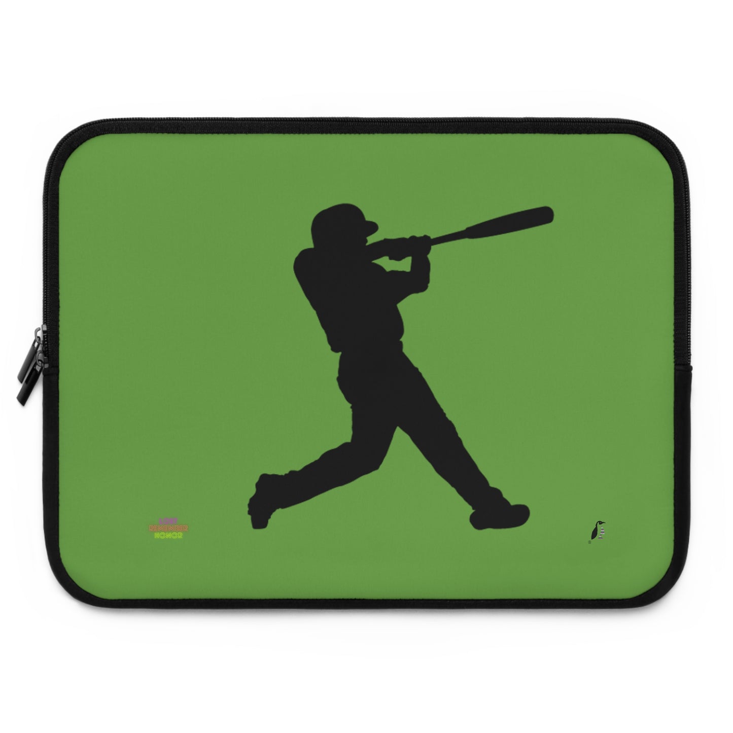 Laptop Sleeve: Baseball Green