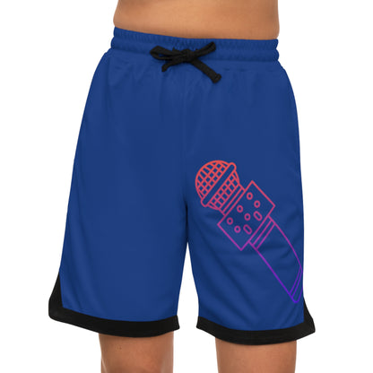 Basketball Rib Shorts: Music Dark Blue