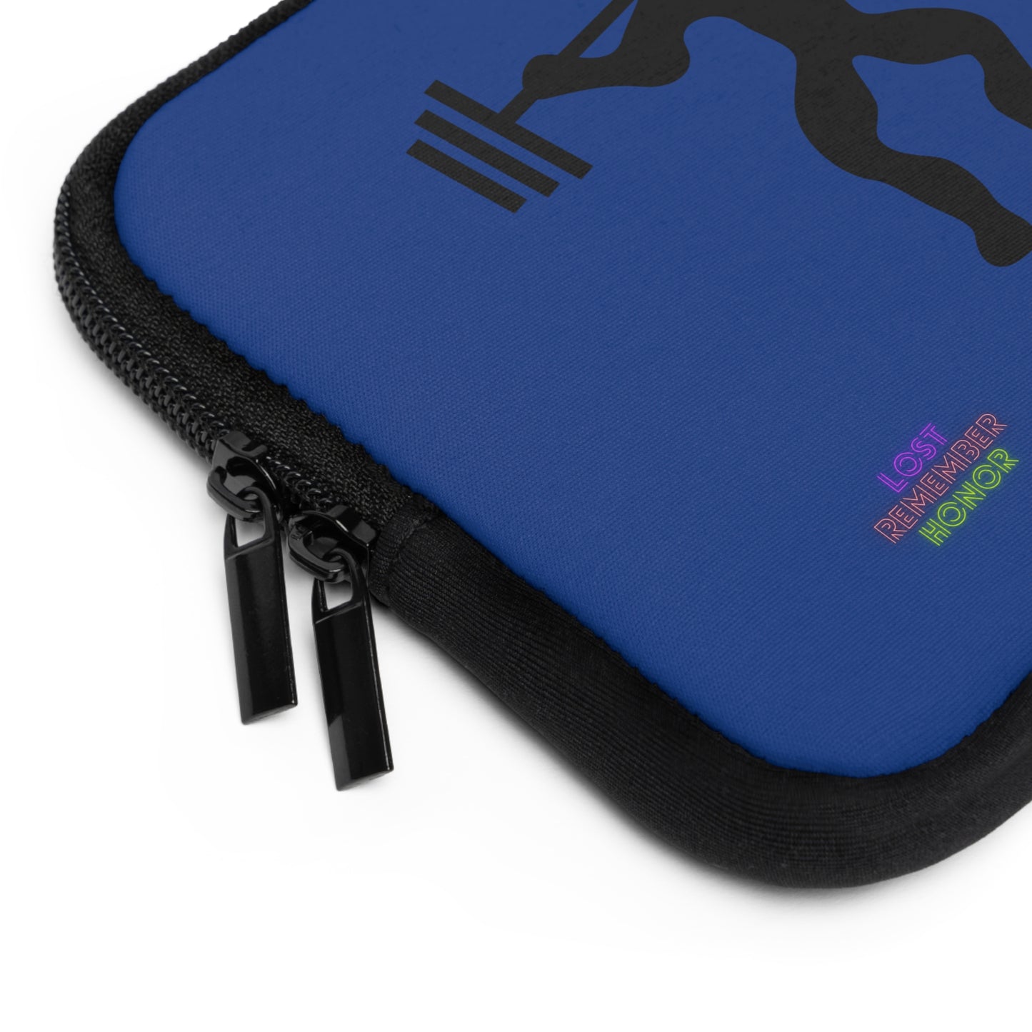 Laptop Sleeve: Weightlifting Dark Blue