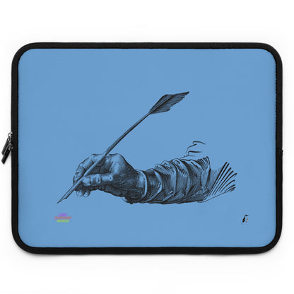 Laptop Sleeve: Writing Lite Blue