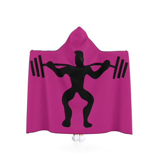 Hooded Blanket: Weightlifting Pink
