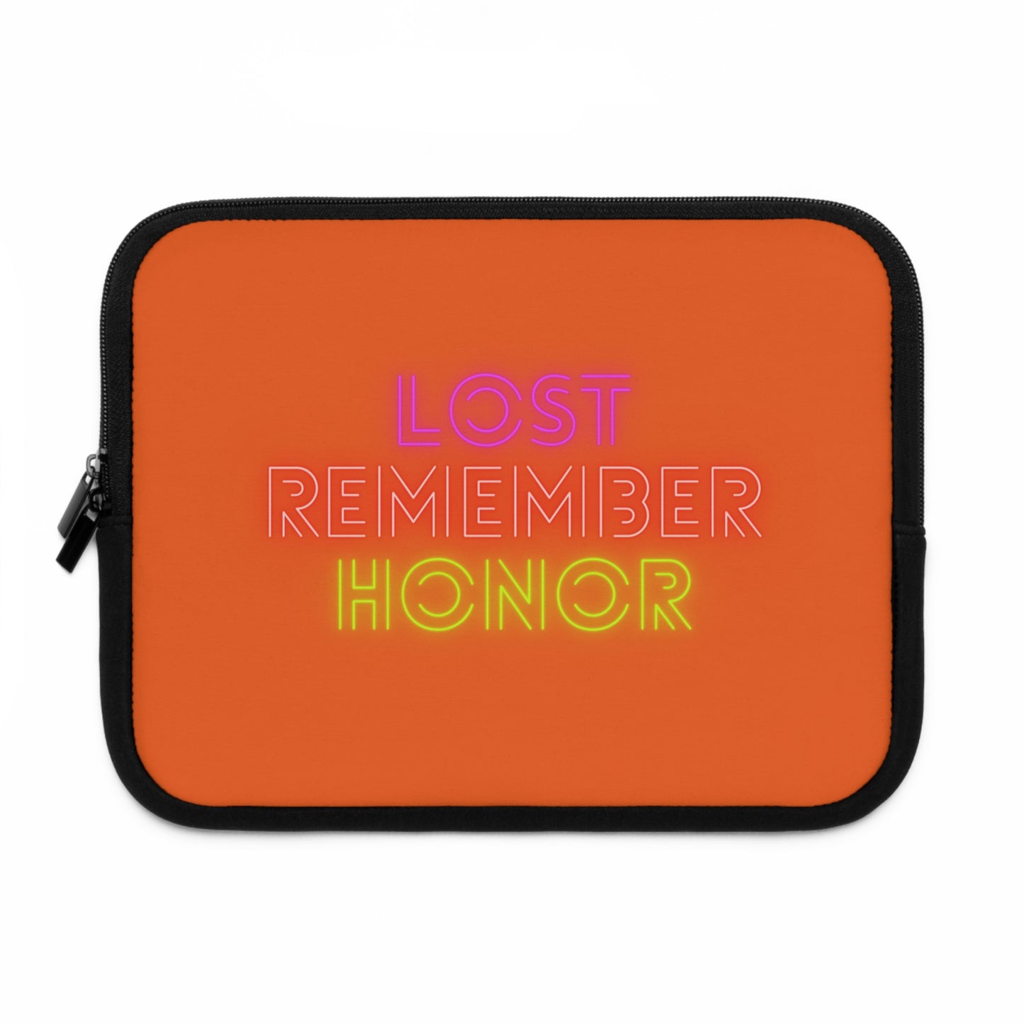 Laptop Sleeve: Lost Remember Honor Orange