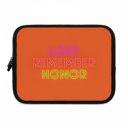 Laptop Sleeve: Lost Remember Honor Orange