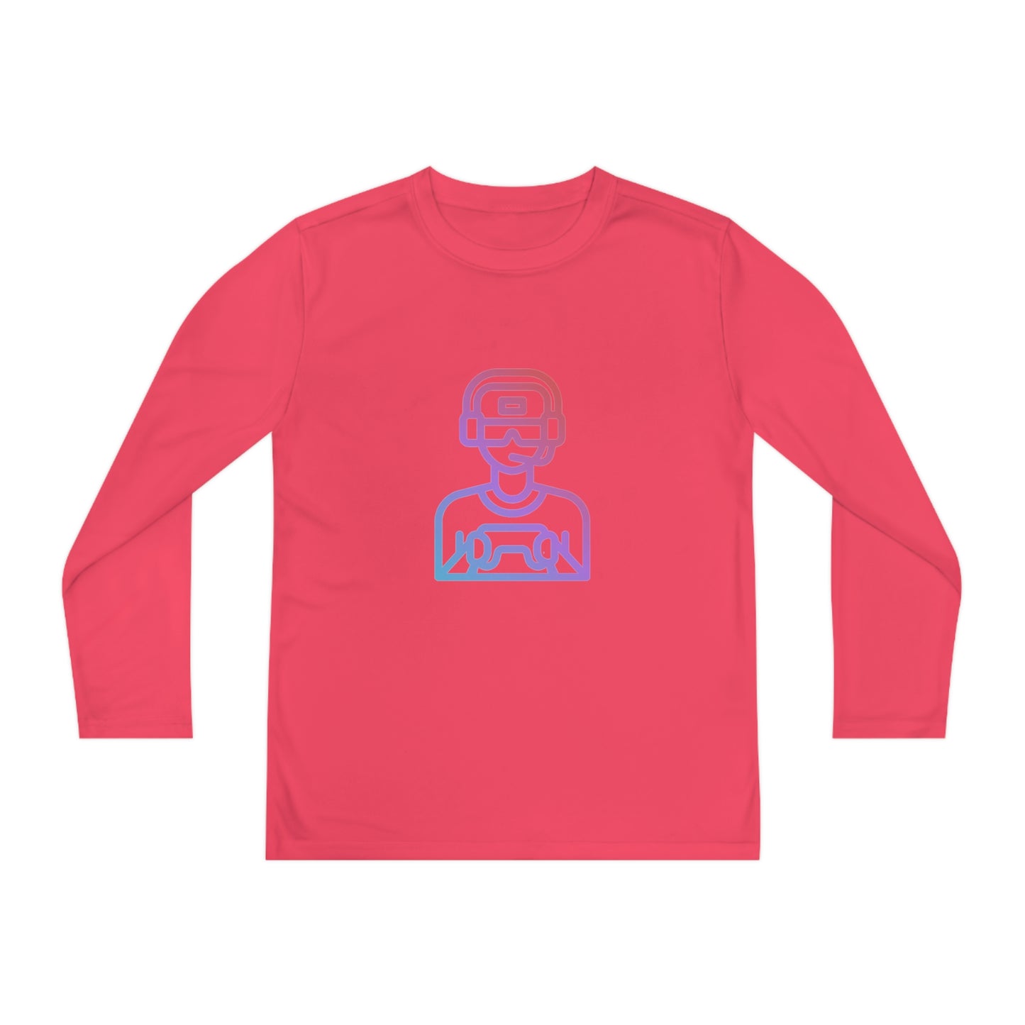 Youth Long Sleeve Competitor Tee: Gaming 