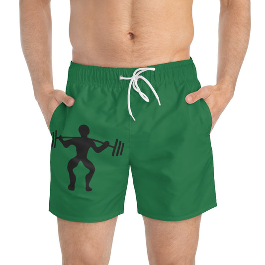 Swim Trunks: Weightlifting Dark Green