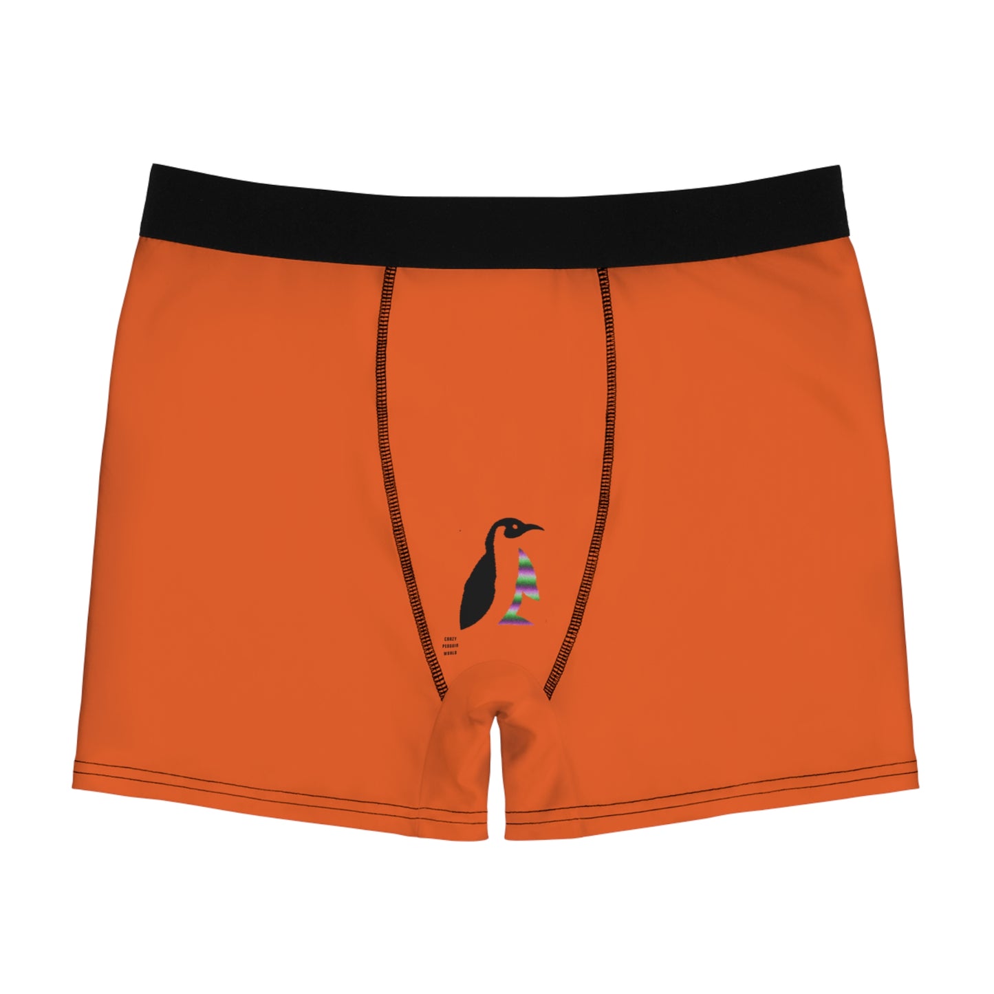 Men's Boxer Briefs: Writing Lite Orange