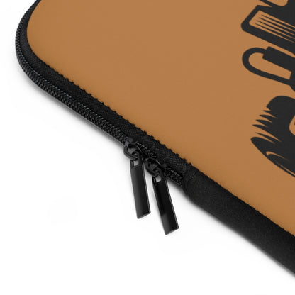 Laptop Sleeve: Racing Lite Brown