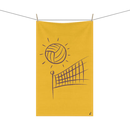 Kitchen Towel: Volleyball Yellow