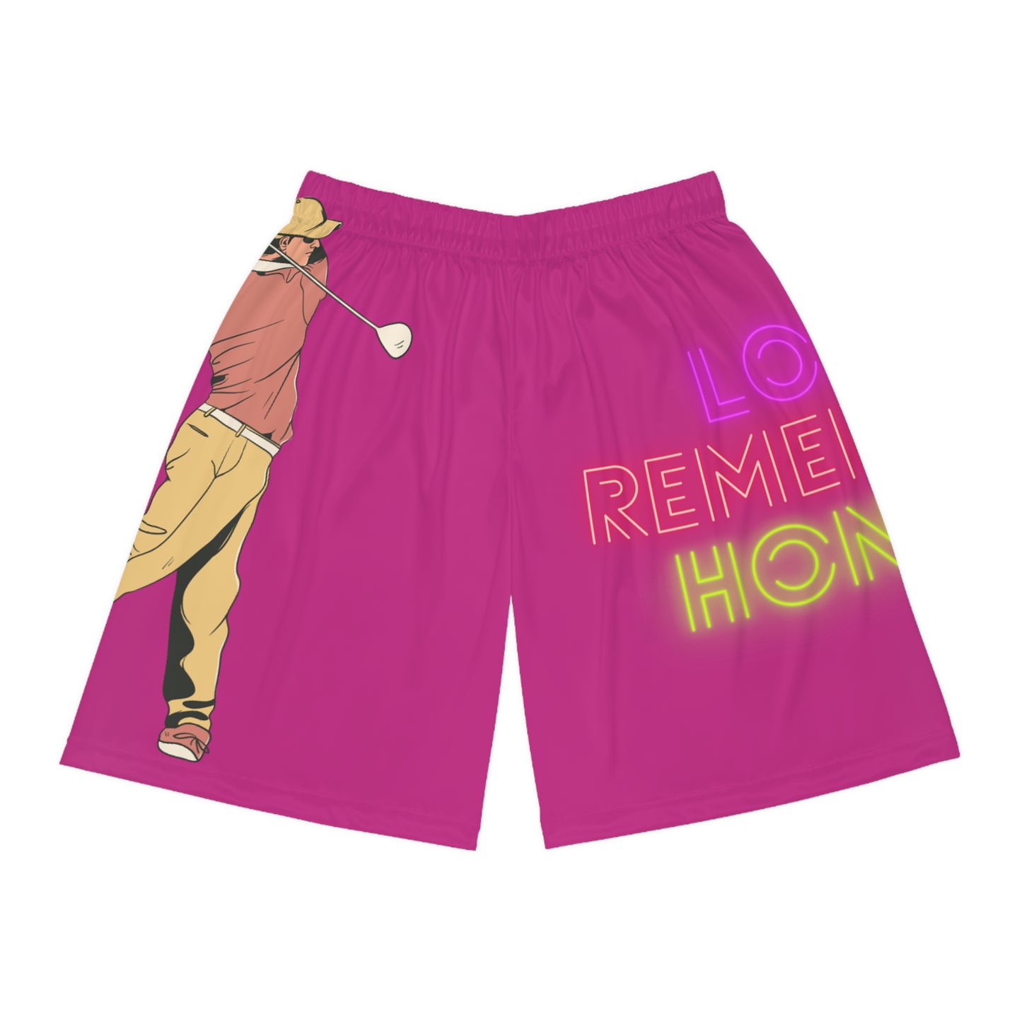 Basketball Shorts: Golf Pink