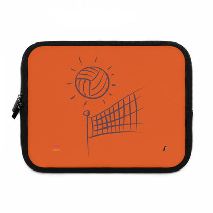 Laptop Sleeve: Volleyball Orange