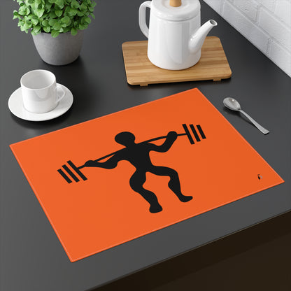 Placemat, 1pc: Weightlifting Orange