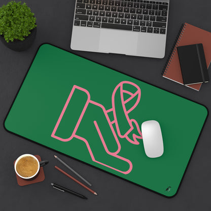 Desk Mat: Fight Cancer Dark Green