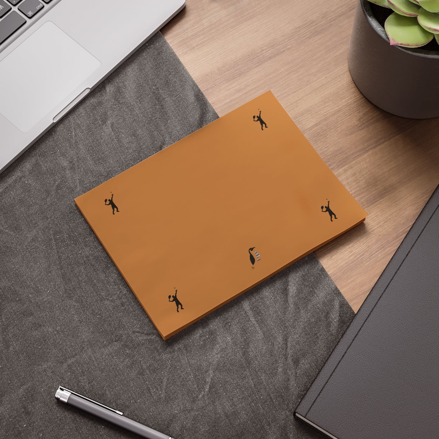 Post-it® Note Pads: Tennis Lite Brown