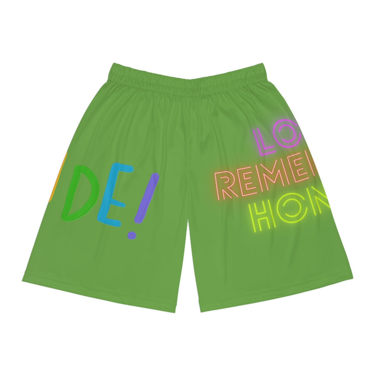 Basketball Shorts: LGBTQ Pride Green