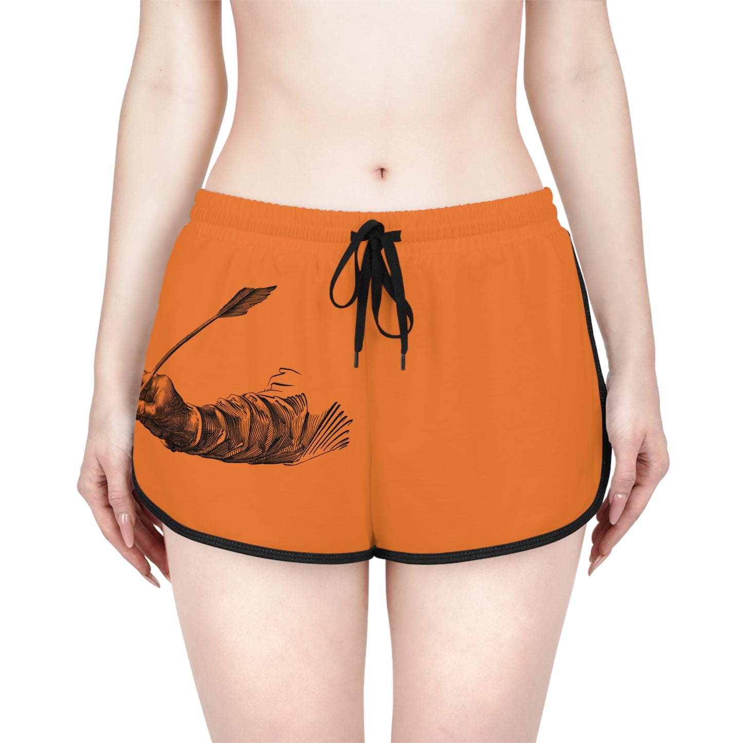 Women's Relaxed Shorts: Writing Crusta