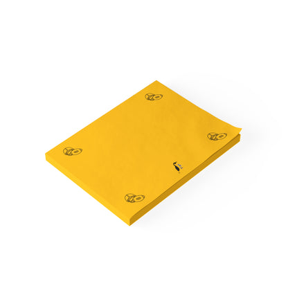 Post-it® Note Pads: Football Yellow