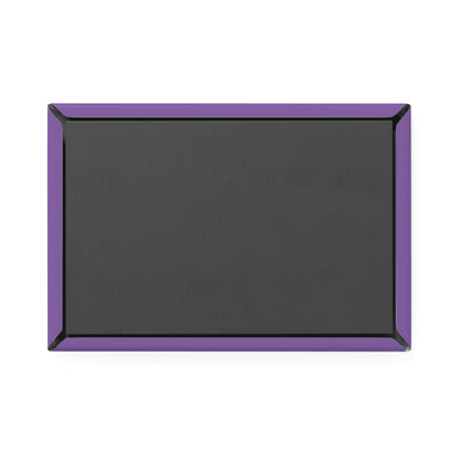 Button Magnet, Rectangle (1 & 10 pcs): Wolves Lite Purple