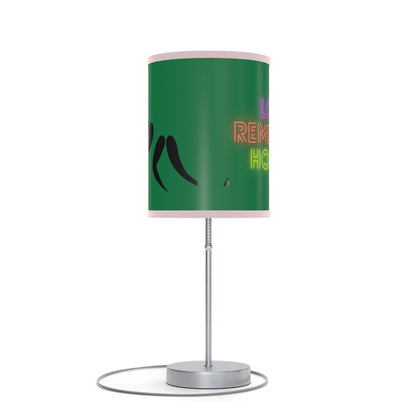 Lamp on a Stand, US|CA plug: Wrestling Dark Green