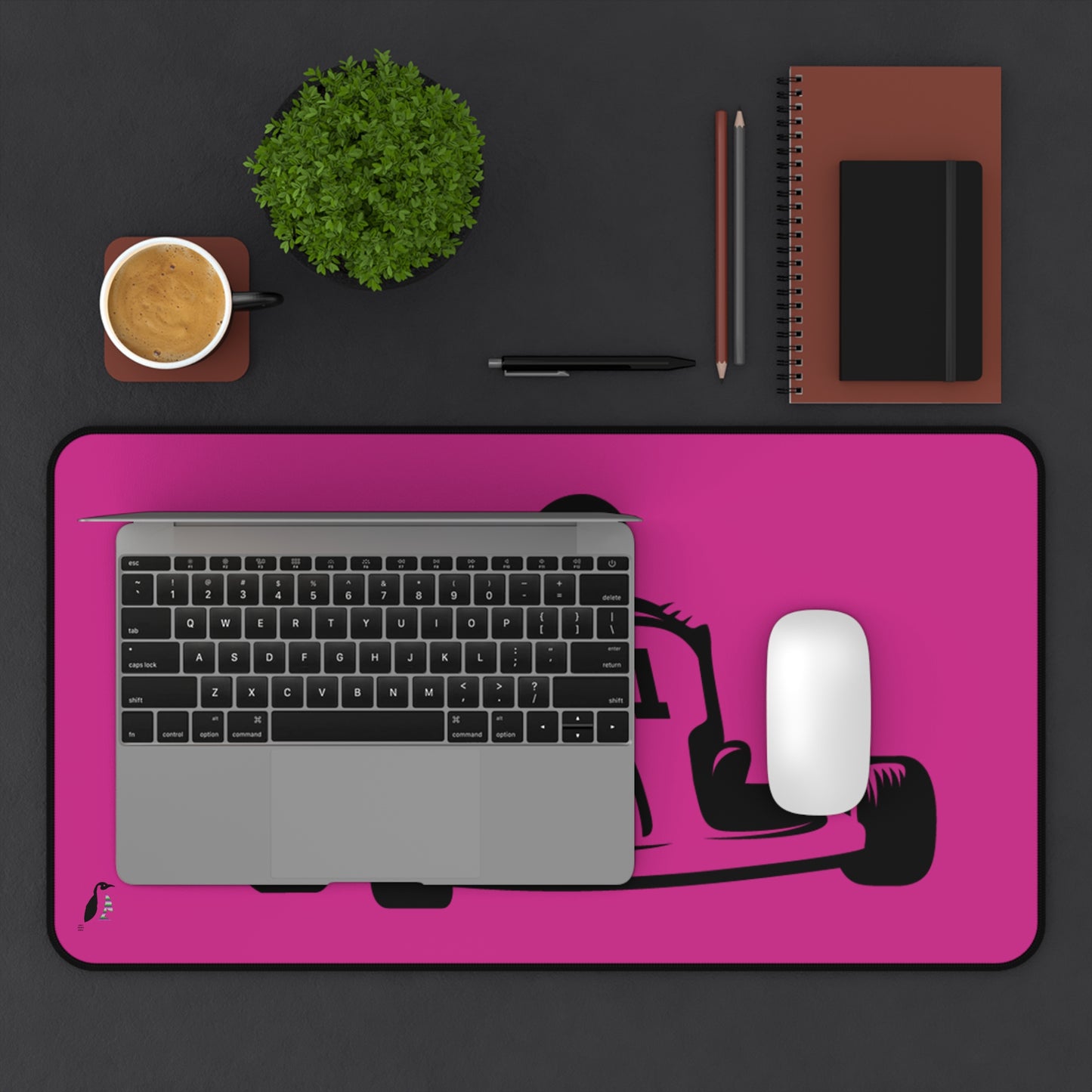 Desk Mat: Racing Pink