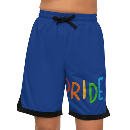 Basketball Rib Shorts: LGBTQ Pride Dark Blue