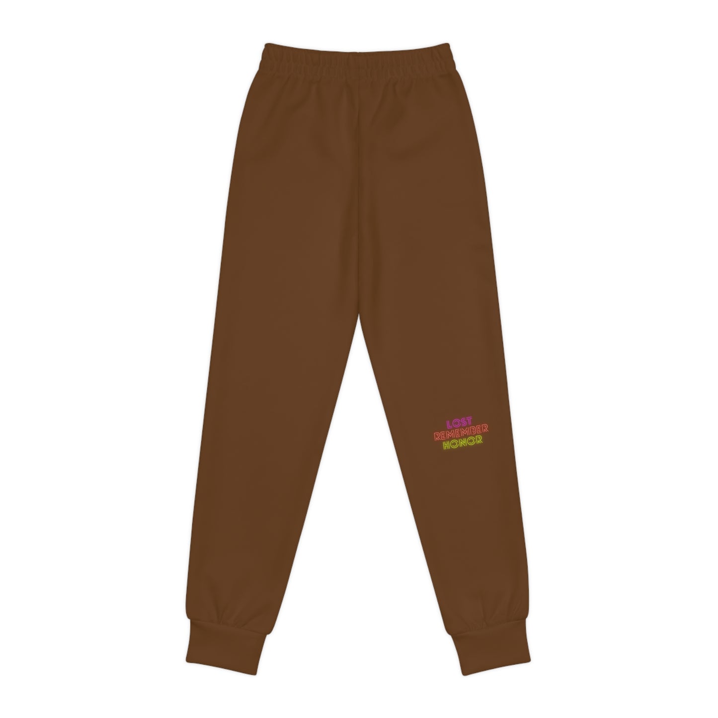 Youth Joggers: Crazy Penguin World Logo Brown