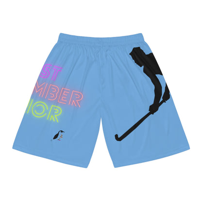 Basketball Shorts: Hockey Lite Blue