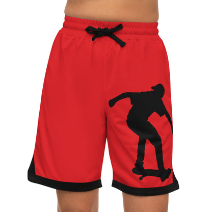 Basketball Rib Shorts: Skateboarding Red