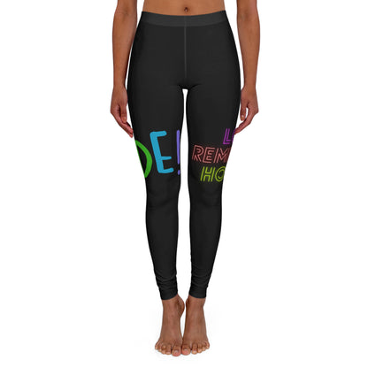 Women's Spandex Leggings: LGBTQ Pride Black