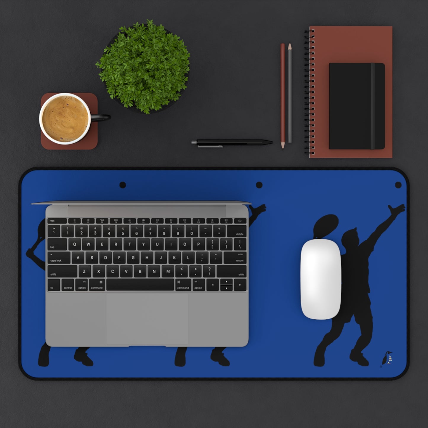 Desk Mat: Tennis Dark Blue