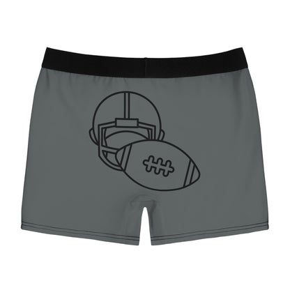 Men's Boxer Briefs Football Dark Grey