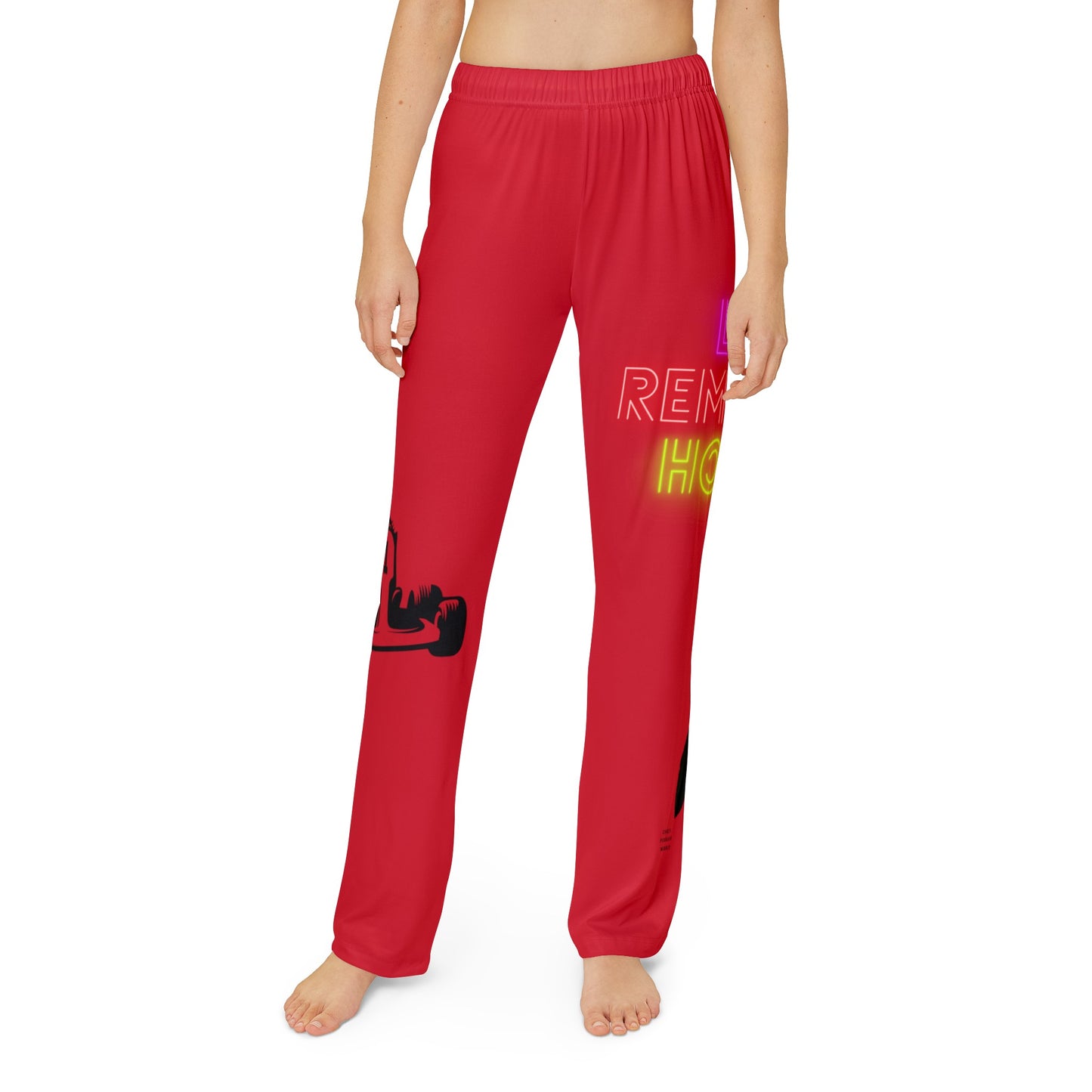 Kids Pajama Pants: Racing Dark Red