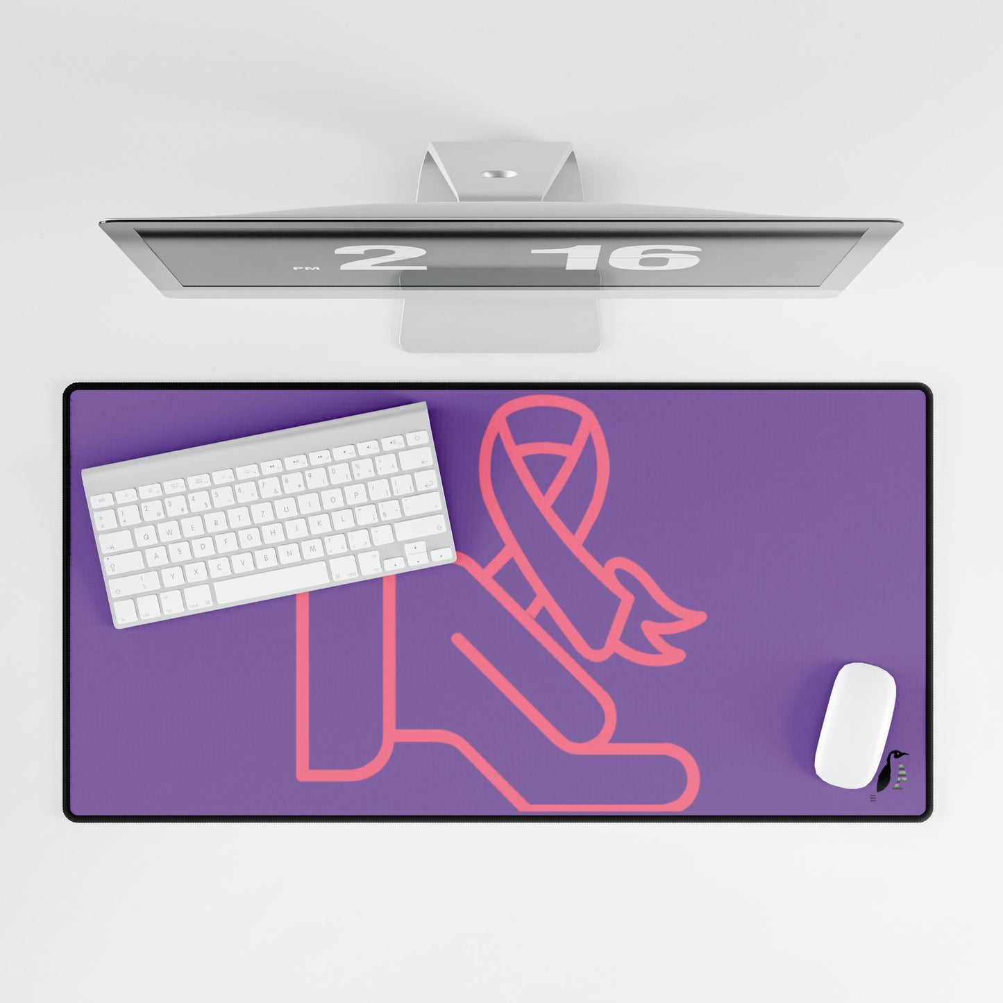 Desk Mats: Fight Cancer Lite Purple