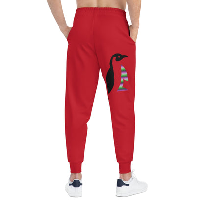 Athletic Joggers: Lost Remember Honor Dark Red