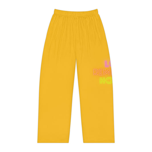 Women's Pajama Pants: Lost Remember Honor Yellow