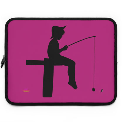 Laptop Sleeve: Fishing Pink